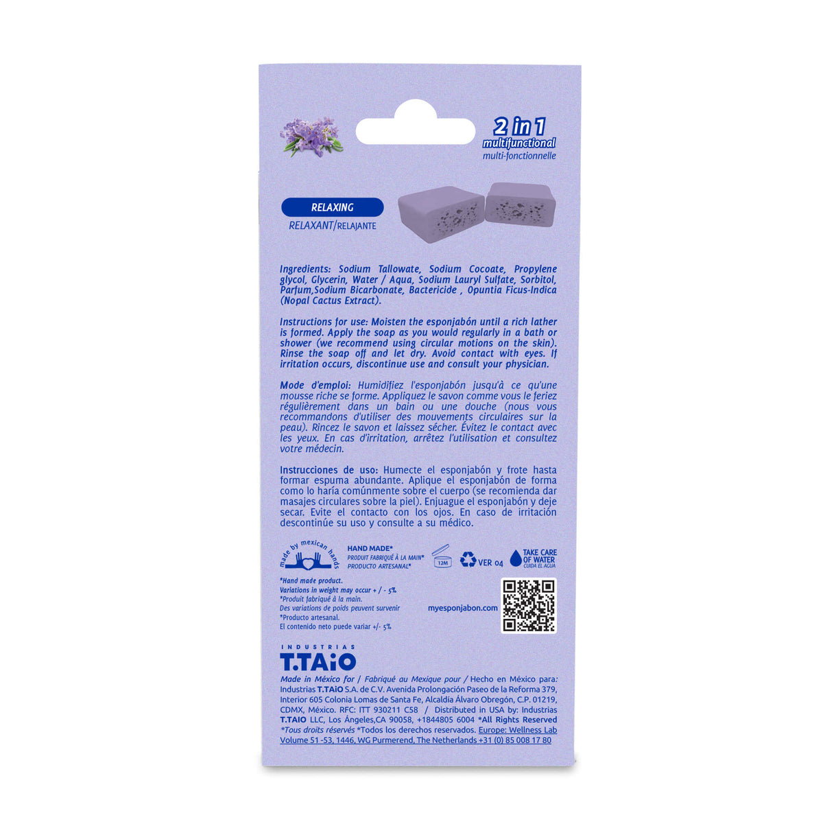 EsponJabon Lavender, Relaxing Effect