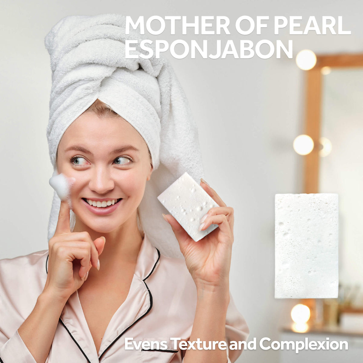 EsponJabon Mother of Pearl, Lightening Effect