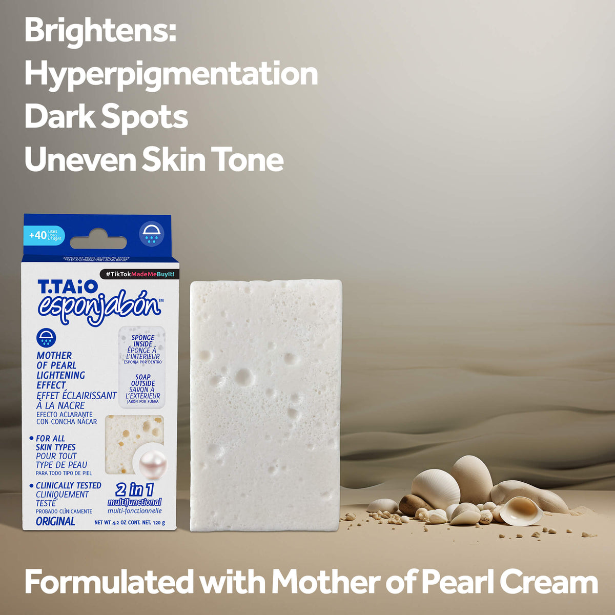 EsponJabon Mother of Pearl, Lightening Effect